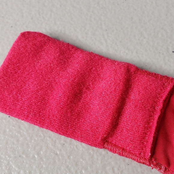 Victoria's Secret Uplift Semi Demi Plunge Heathered Red Bra Padded 34DD - Picture 9 of 12